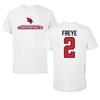 Saginaw Valley State University Soccer White Tee - #2 Abe Freye