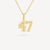 Gold Presidents Pendant and Chain - #47 Tanner Vander Noot