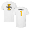 University of Idaho Football White Vandals Performance Tee - #1 Ricardo Chavez