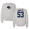 University of Texas at San Antonio Football Gray Crewneck - #53 Michael Owoeye