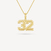 Gold Presidents Pendant and Chain - #32 Will Birney