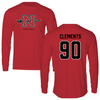 Nicholls State University Football Red Mascot Long Sleeve - #90 Aidan Clements