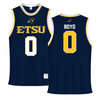 East Tennessee State University Navy Basketball Jersey - #0 Karon Boyd