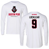 Austin Peay State University Football White Mascot Long Sleeve - #9 Skyler Locklear