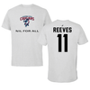 Columbus State University Basketball Light Gray NIL for ALL Tee - #11 Letiya Reeves