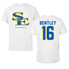 Southeastern Oklahoma State University Football White Tee - #16 Jude Bentley