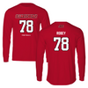 Jacksonville State University Football Red Long Sleeve - #78 Brock Robey