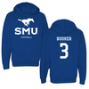 Southern Methodist University Football Royal Hoodie - #3 Brandon Booker