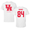 University of Houston Football White Performance Tee - #84 Ja’koby Banks