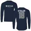 Butler University Football Navy Long Sleeve - #18 Penn Stoller