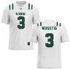 Portland State University White Football Jersey - #3 Zach Wusstig