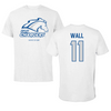 University of Alabama in Huntsville Soccer White Performance Tee - #11 Brewer Wall