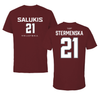 Southern Illinois University at Carbondale Volleyball Maroon Performance Tee - #21 Ema Stermenska