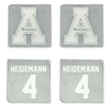 Appalachian State University Volleyball Stone Coaster (4 Pack)  - #4 Addi Heidemann