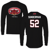 Jacksonville State University Football Black Gamecocks Performance Long Sleeve - #52 Maddox Sunderman