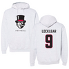 Austin Peay State University Football Gray Mascot Hoodie - #9 Skyler Locklear