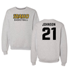 University of Idaho Basketball Gray Crewneck - #21 Kennedy Johnson