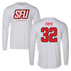 Saint Francis University (Pennsylvania) Football White Performance Long Sleeve - #32 Nathaniel Frye