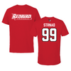 Illinois State University Football Red Performance Tee - #99 Claude Strnad