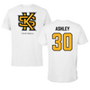 Kennesaw State University Football White Tee - #30 Qua Ashley