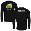 George Mason University Wrestling Black Patriots Performance Long Sleeve - Colin Pedersen