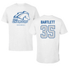 University of Alabama in Huntsville Baseball White Tee - #35 Brodee Bartlett