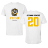 Fort Hays State University Soccer White Performance Tee - #20 Marcos German Romero