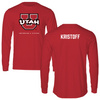 University of Utah Swimming & Diving Red Utes Long Sleeve - Keaton Kristoff