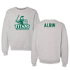 Illinois Wesleyan University TF and XC Gray Titans Crewneck - Seth Albin