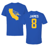 California State University-Bakersfield Volleyball Blue State Performance Tee - #8 Charli James