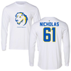 Southeastern Oklahoma State University Football White Performance Long Sleeve - #61 Gavin Nicholas