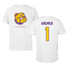 Western Illinois University Volleyball White Performance Tee - #1 Grace Kremer