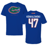 University of Florida Softball Blue Performance Tee - #47 Ariel Kowalewski