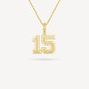 Gold Presidents Pendant and Chain - #15 Andie Flatgard