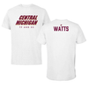 Central Michigan University TF and XC White Tee - Robyn Watts