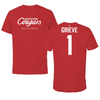University of Houston Volleyball Red Tee - #1 Angela Grieve