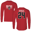 North Carolina State University Basketball Red Long Sleeve - #24 Laci Steele