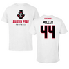 Austin Peay State University Football White Performance Tee - #44 Kyan Miller