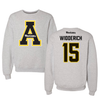 Appalachian State University Soccer Gray Crewneck - #15 Sarah Widderich