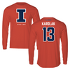 University of Illinois Soccer Orange Long Sleeve - #13 Ella Karolak