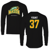 George Mason University Baseball Black Mason Long Sleeve - #37 Britt Yount