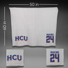 Houston Christian University Football Gray Blanket - #24 KJ Makins