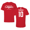 University of Houston Softball Red Tee - #10 Ja'Naiya Thomas