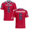 Stony Brook University Red Lacrosse Jersey - #6 Tucker Chanenchuk