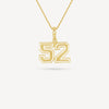 Gold Presidents Pendant and Chain - #52 Spencer Biscoe