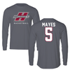 Henderson State University Basketball Gray Performance Long Sleeve - #5 Matthew Mayes