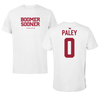 University of Oklahoma Soccer White Tee - #0 Morgan Paley