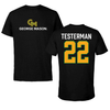 George Mason University Volleyball Black Performance Tee - #22 Eamonn Testerman