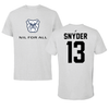 Butler University Baseball Light Gray NIL for ALL Performance Tee - #13 Corbin Snyder