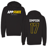 Appalachian State University Softball Black Hoodie - #17 Summer Simpson